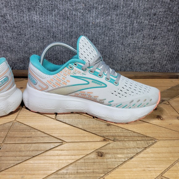 Brooks Glycerin 20 Womens Size 8.5 Gray Blue Athletic Running Shoes Sneakers - Picture 6 of 12